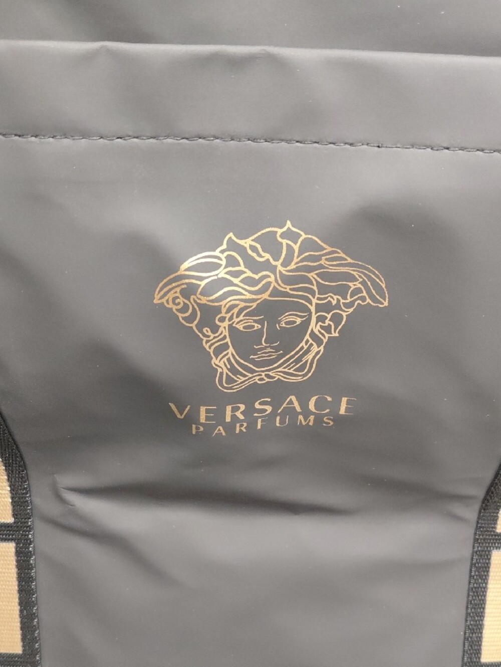 Versace Black Tote with Gold Medusa Logo - Picture 2 of 11